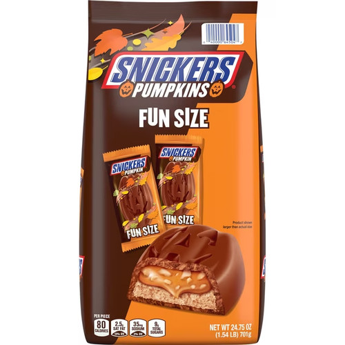Snickers pumpkins fun size - fun,